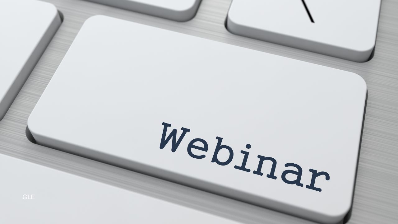 Graphic promoting upcoming Webinar