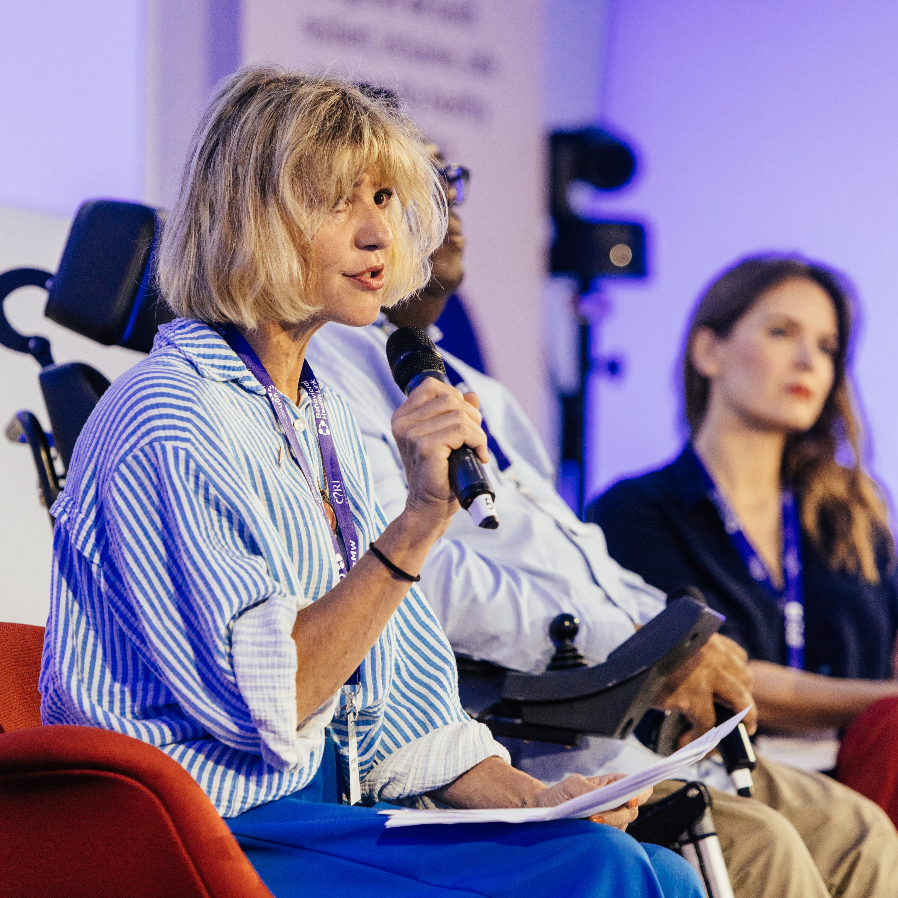 Photo of participants in one of the panel sessions at the Leadership Exchange 2024
